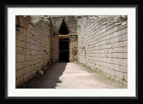 Framed Greece, Peloponnese, Mycenaen art, Tomb of Clitmenestra Print