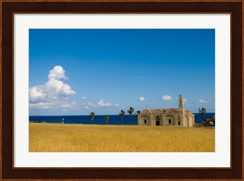 Framed Cyprus, Karpas peninsula, Ayios Thyrsos church Print