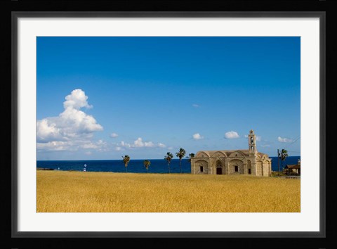 Framed Cyprus, Karpas peninsula, Ayios Thyrsos church Print