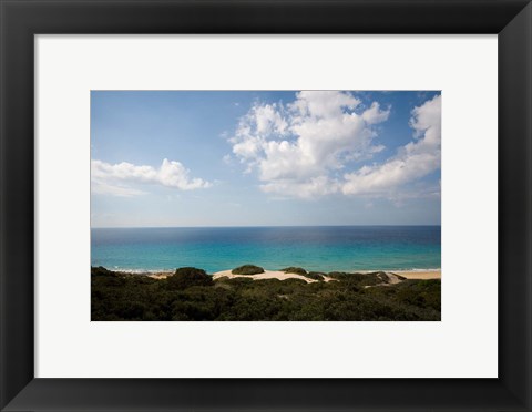 Framed Cyprus, Karpas peninsula, Golden Beach Print