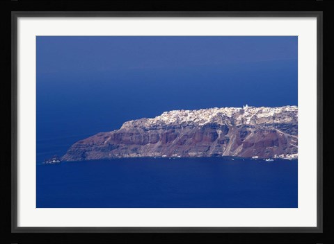 Framed Landscape, Santorini, Greece Print