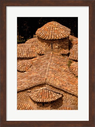 Framed Tile Roof, Karitena, Peloponnese, Central Arcadia, Greece Print