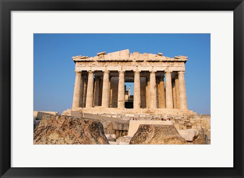Framed Parthenon, Ancient Architecture, Acropolis, Athens, Greece Print