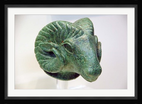Framed Ram, Olympia Archaeological Museum, Peloponnese, Greece Print