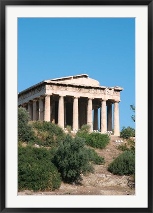 Framed Temple of Hephaestus, Ancient Architecture, Athens, Greece Print