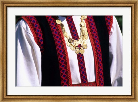 Framed Close-up of Greek Clothes and Traditional Costume, Athens, Greece Print