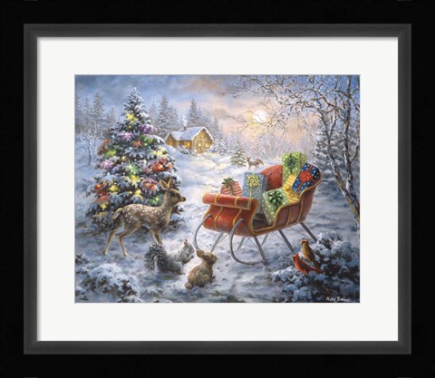 Framed Tis' The Night Before Xmas Print