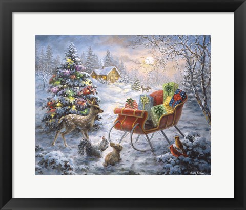 Framed Tis' The Night Before Xmas Print