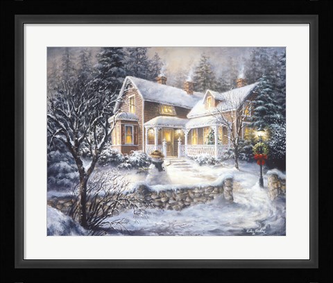 Framed Winter's Welcome Print