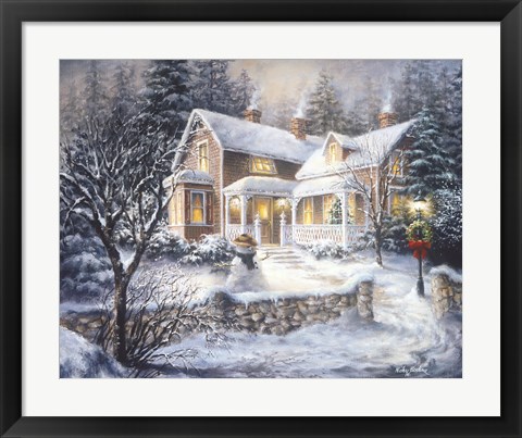 Framed Winter's Welcome Print