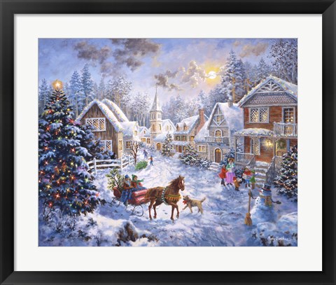 Framed Merry Christmas Print