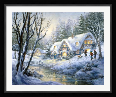 Framed Winter Frolic Print