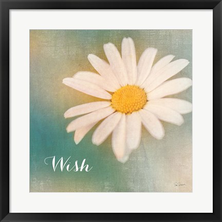 Framed Daisy Wishes Print