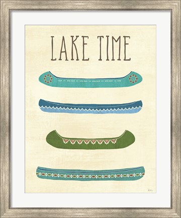 Framed Lake Retreat V Print