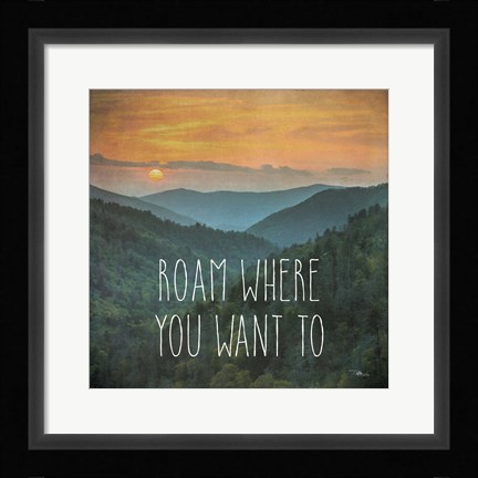 Framed Wander I Print