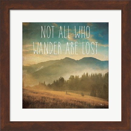 Framed Wander II Print