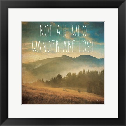 Framed Wander II Print