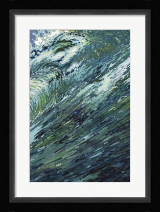 Framed Churning Sea Print