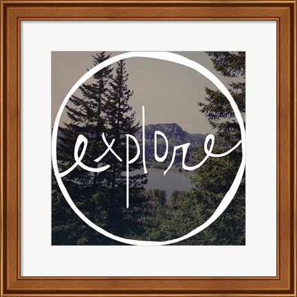 Framed Explore Oregon Print