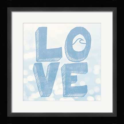 Framed Beach Love Print