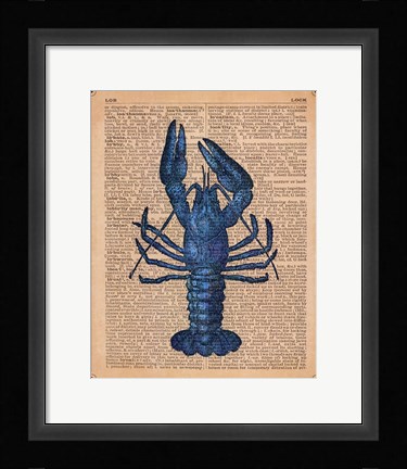 Framed Vintage Lobster Print