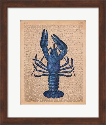 Framed Vintage Lobster Print