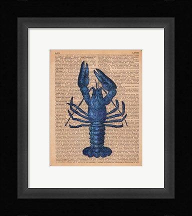 Framed Vintage Lobster Print