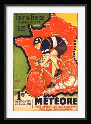 Framed Tour de France 1925 Print