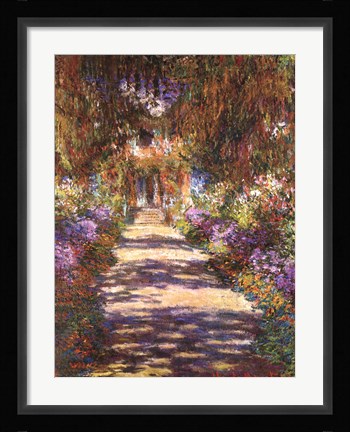 Framed Jardin a Giverny Print