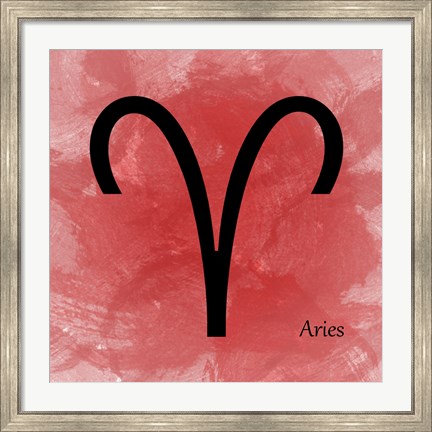 Framed Aires - Red Print