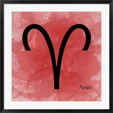 Framed Aires - Red Print