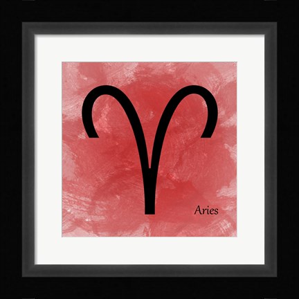 Framed Aires - Red Print