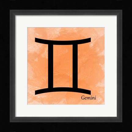 Framed Gemini - Orange Print
