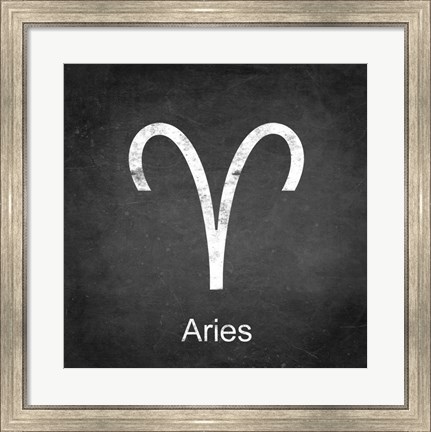 Framed Aries - Black Print