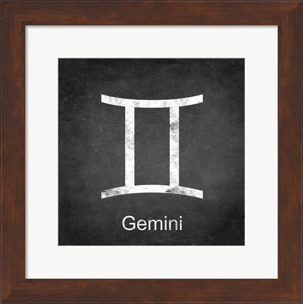 Framed Gemini - Black Print