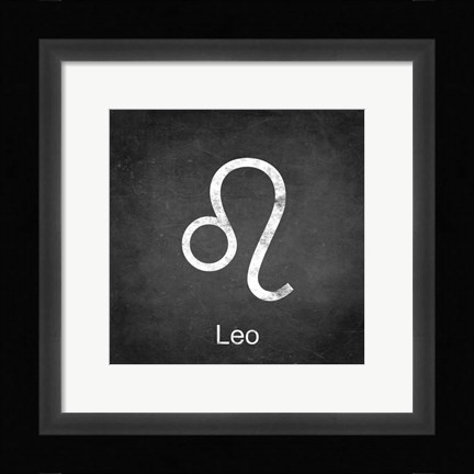 Framed Leo - Black Print