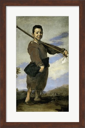 Framed Club Footed Boy, 1642 Print