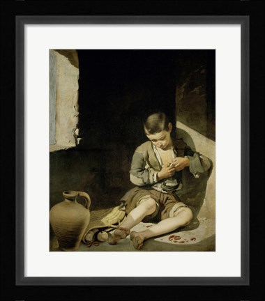 Framed Young Beggar Print