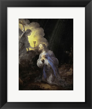 Framed Christ in the Garden of Gethsemane Print