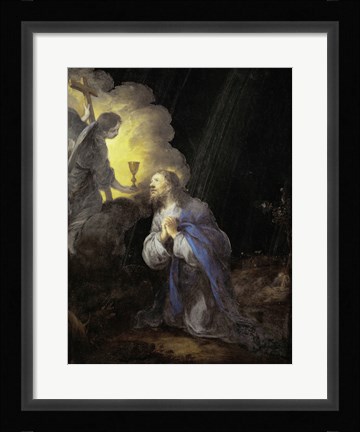 Framed Christ in the Garden of Gethsemane Print