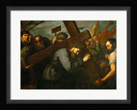 Framed Christ Carrying the Cross, c. 1630 Print