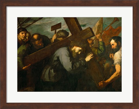 Framed Christ Carrying the Cross, c. 1630 Print