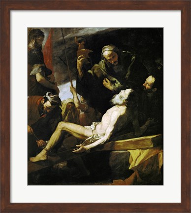 Framed Martyrdom of Saint Andrew Print