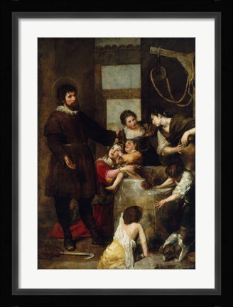 Framed Saint Isidore and the Miracle of the Well Print