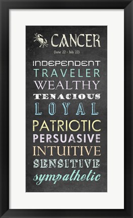 Framed Cancer Bus Roll Print