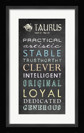 Framed Taurus Bus Roll Print