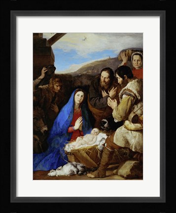Framed Adoration of the Shepherds Print