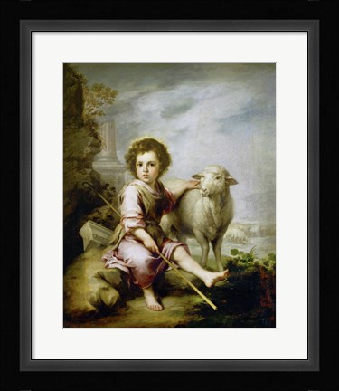 Framed Good Shepherd, around 1665. Print