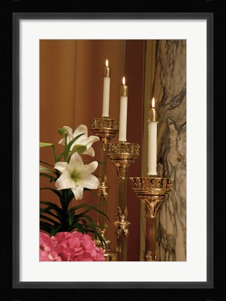 Framed Easter Candles Print