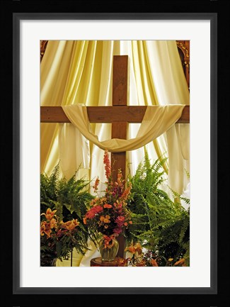 Framed Easter Cross Print